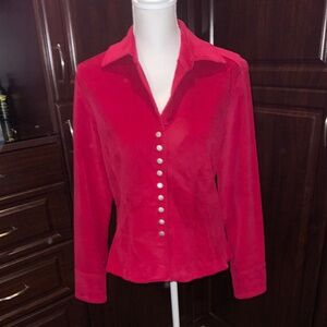 Women’s Corduroy Jacket Red Size M